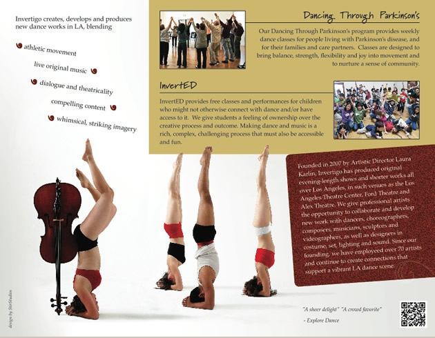 StirStudios Print Portfolio | Invertigo Dance Theatre