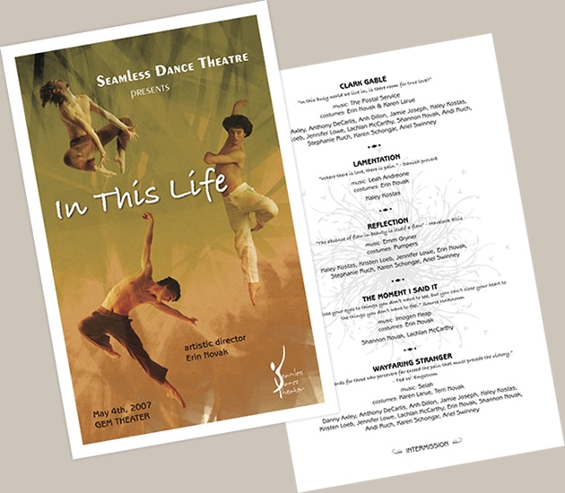 StirStudios Print Portfolio | Seamless Dance Theater
