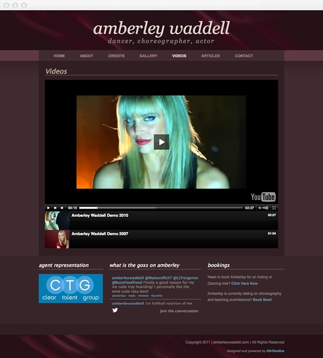 StirStudios Web Portfolio | Amberley Waddell