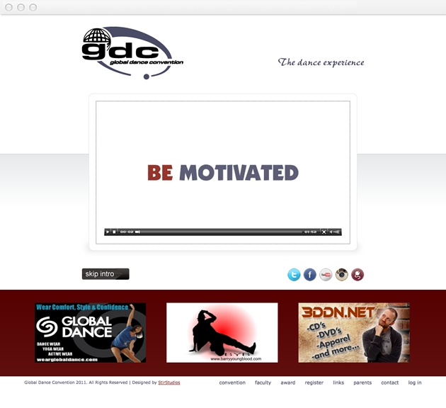 StirStudios Web Portfolio | Global Dance Convention