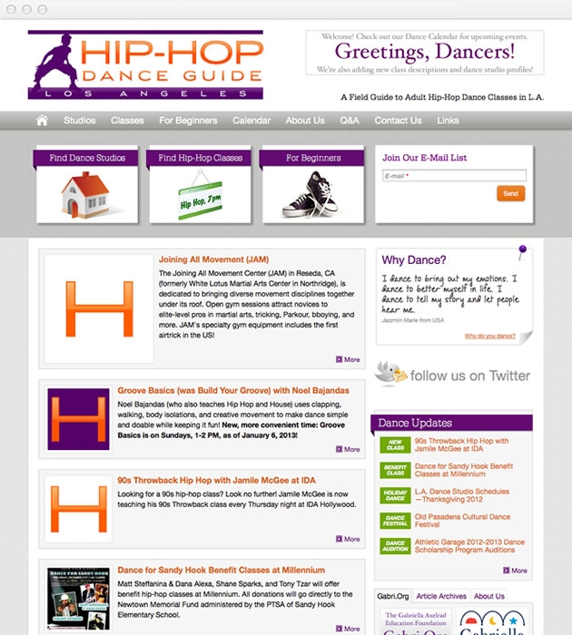 StirStudios Web Portfolio | Hip-Hop Dance Guide