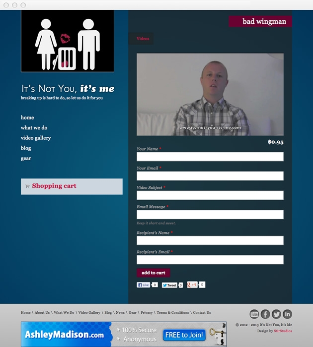 StirStudios Web Portfolio | It's Not You, It's Me