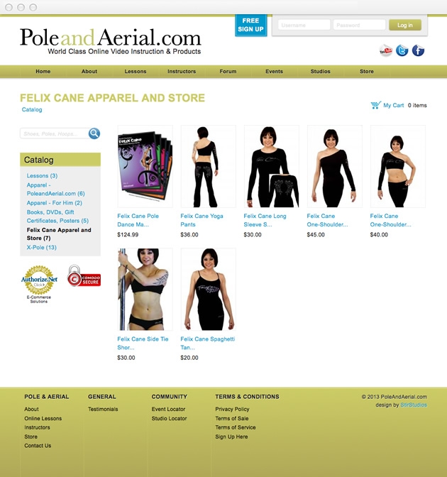 StirStudios Web Portfolio | PoleAndAerial.com